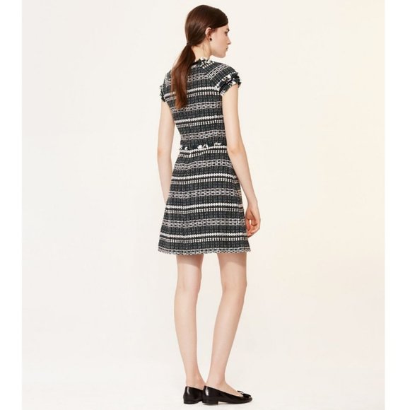 Tory Burch Norfolk Horseback Tweed A-Line Dress - Picture 5 of 16